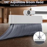 Upright Broom with Dustpan & Squeegee