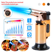 Yellow Culinary Refillable Butane Torch Lighter