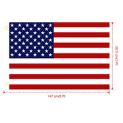 4 Pcs 3 x 5 Ft American US Flags