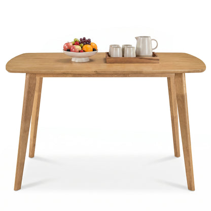 47" Solid Wood Dining Table for 4 People - Natural Finish