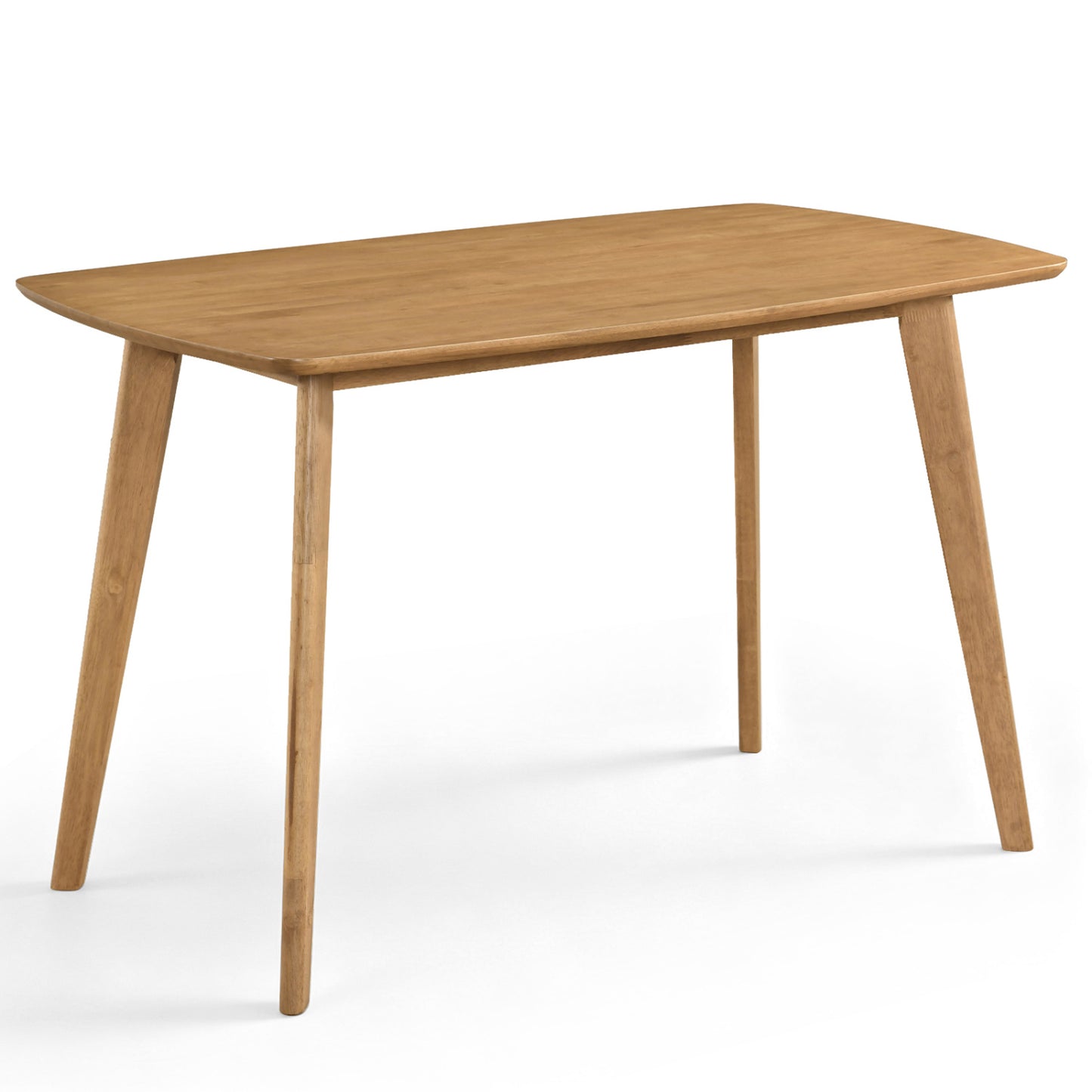 47" Solid Wood Dining Table for 4 People - Natural Finish