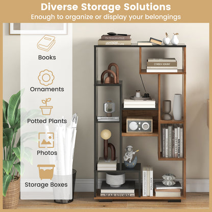 47-Inch Tall Bookshelf for Home Office Living Room