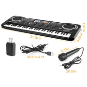 61 Keys Electronic Keyboard w/ Microphone