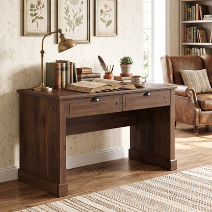 48" Farmhouse Executive Desk with 2 Drawers