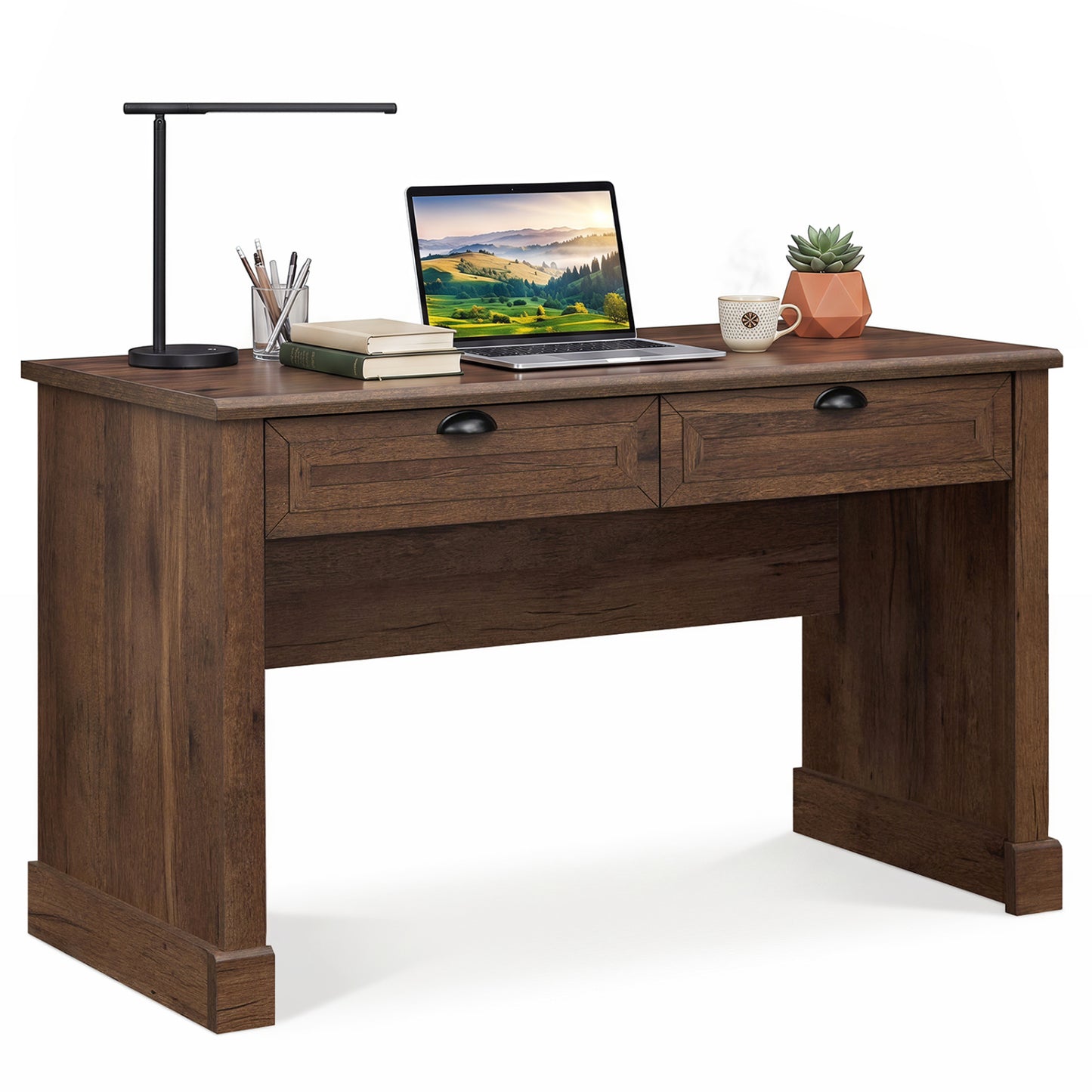 48" Farmhouse Executive Desk with 2 Drawers
