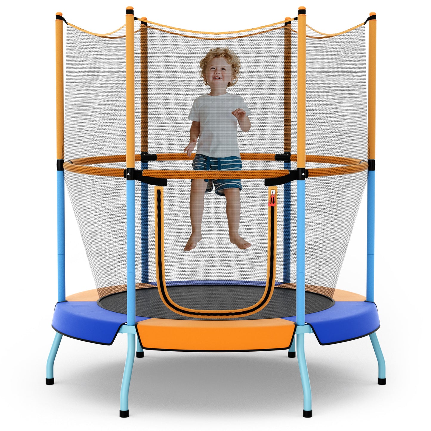 48 Inch Toddler Trampoline with Safety Enclosure Net