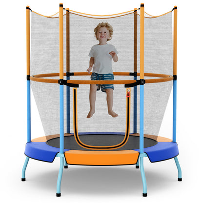 48 Inch Toddler Trampoline with Safety Enclosure Net