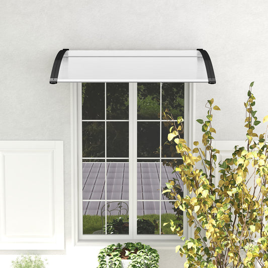 48 x 40 Inch Outdoor Front Door Window Awning Door Canopy Exterior