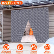 16*7FT Magnetic Thermal Insulated Garage Door