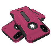 Rugged Phone Case for iPhone X Drop-protection Phone Case with Kickstand Heavy Duty Dual Layers Phone Protective Cover