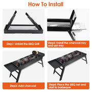 Foldable Charcoal BBQ Grill
