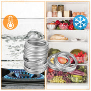 24 Pcs Regular Mouth Canning Jar Metal Rings