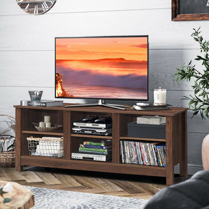 60 Inch Entertainment TV Stand Cabinet-Brown