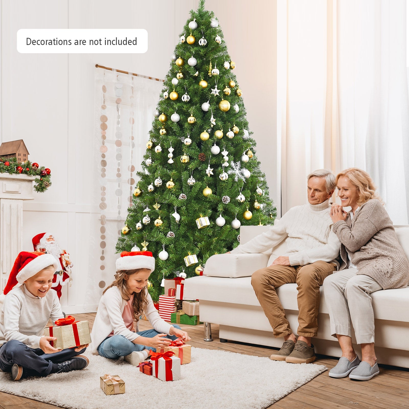 PVC Artificial Christmas Tree Premium Hinged-9 ft