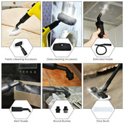 1400W Multipurpose Pressurized Steam Cleaner With 17 Pieces Accessories-Yellow