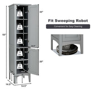 Freestanding Bathroom Storage Cabinet for Kitchen and Living Room-Gray