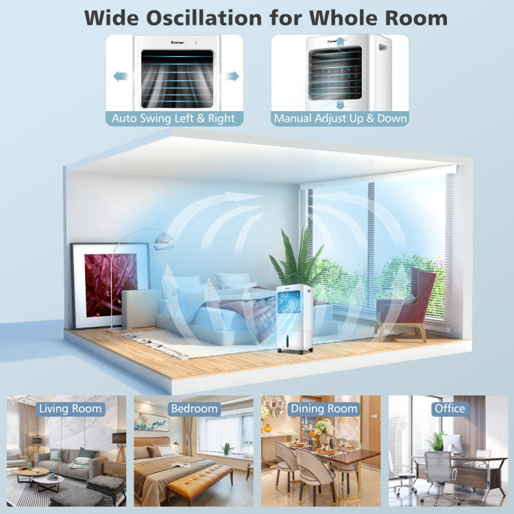3-in-1 Air Cooler – Fan & Humidifier with Remote