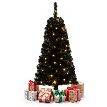 4 FT Artificial Christmas Tree with 110 Branch Tips and 50 Warm White LED Lights