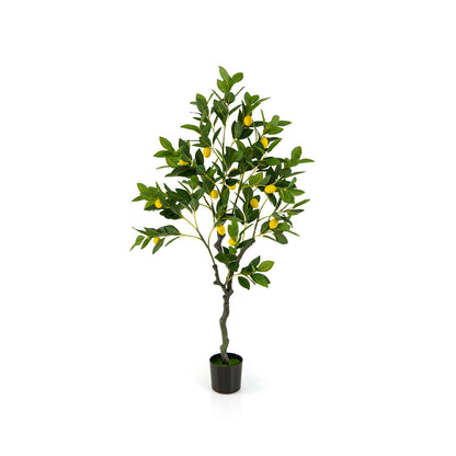 Artificial Lemon Tree 2.6/4/5.2 Feet Tall Fake Lemon Plant wuth Lemon Fruits-4 ft - 4 Ft