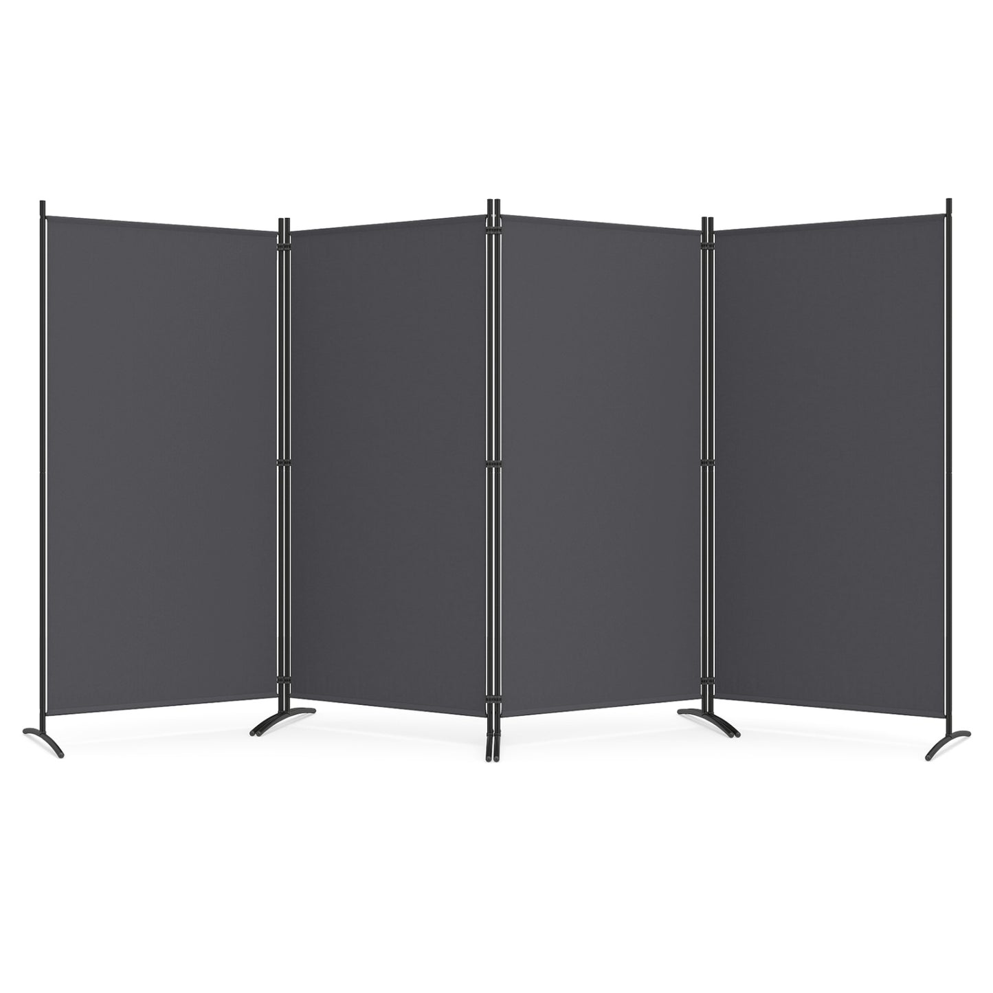 4 Panel Room Divider Screen 6 FT Tall Folding Privacy Partition