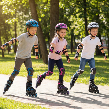 4 Sizes Adjustable Blade Roller with Light-up Wheels for Youth-Purple