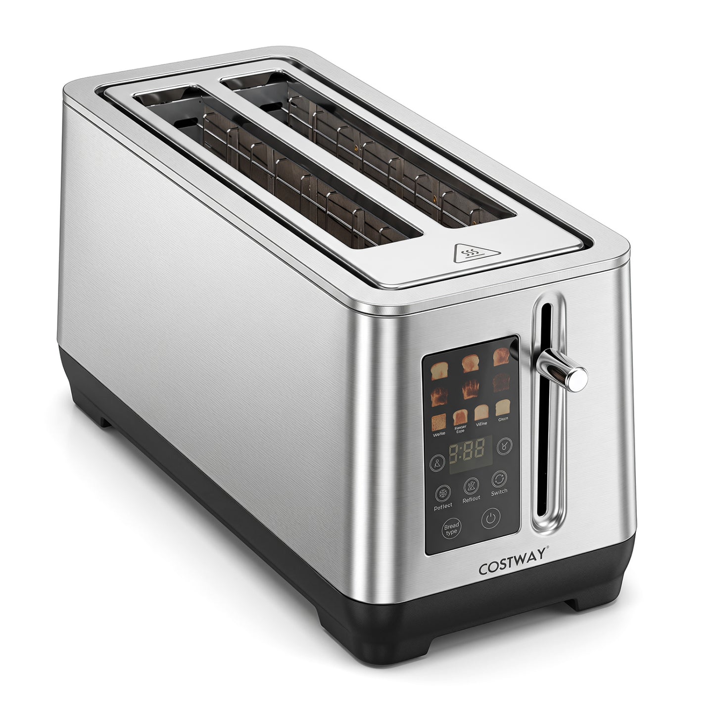 4 Slice Toaster with LED Display and 6 Browning Levels
