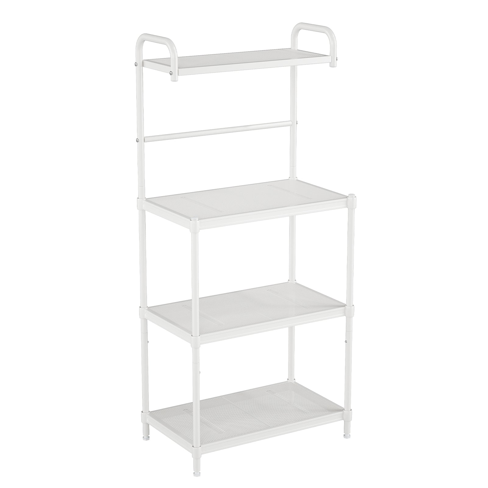 4-Tier Baker’s Rack Stand Shelves Kitchen Storage Rack Organizer - White