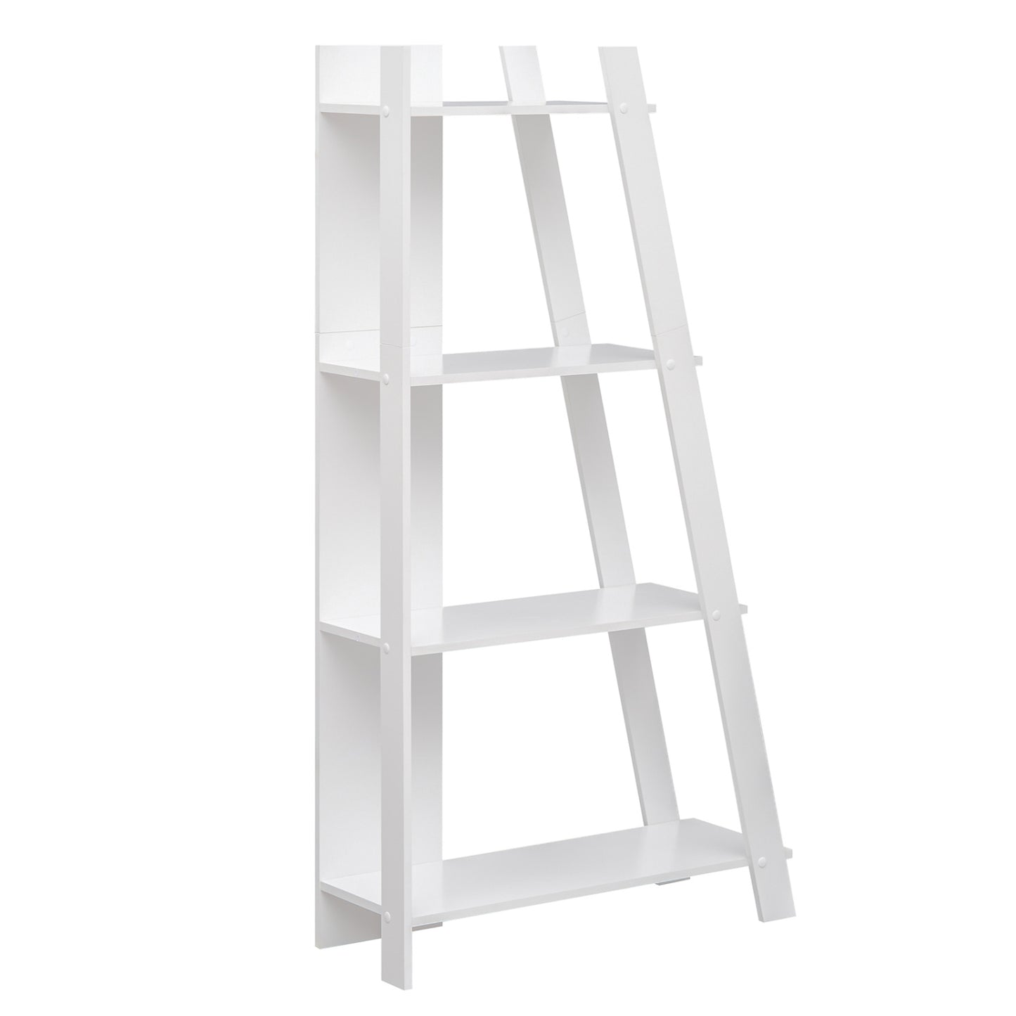 4-Tier Modern Bookshelf Wooden Vertical Display Book Shelf for Small Space