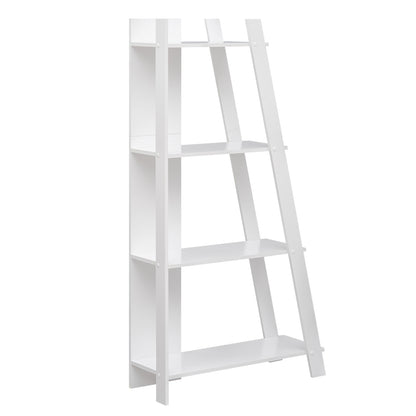 4-Tier Modern Bookshelf Wooden Vertical Display Book Shelf for Small Space