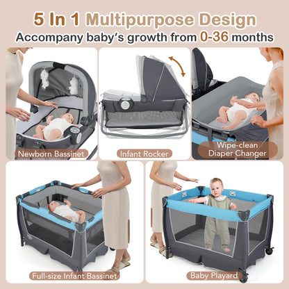4-in-1 Convertible Portable Baby Play