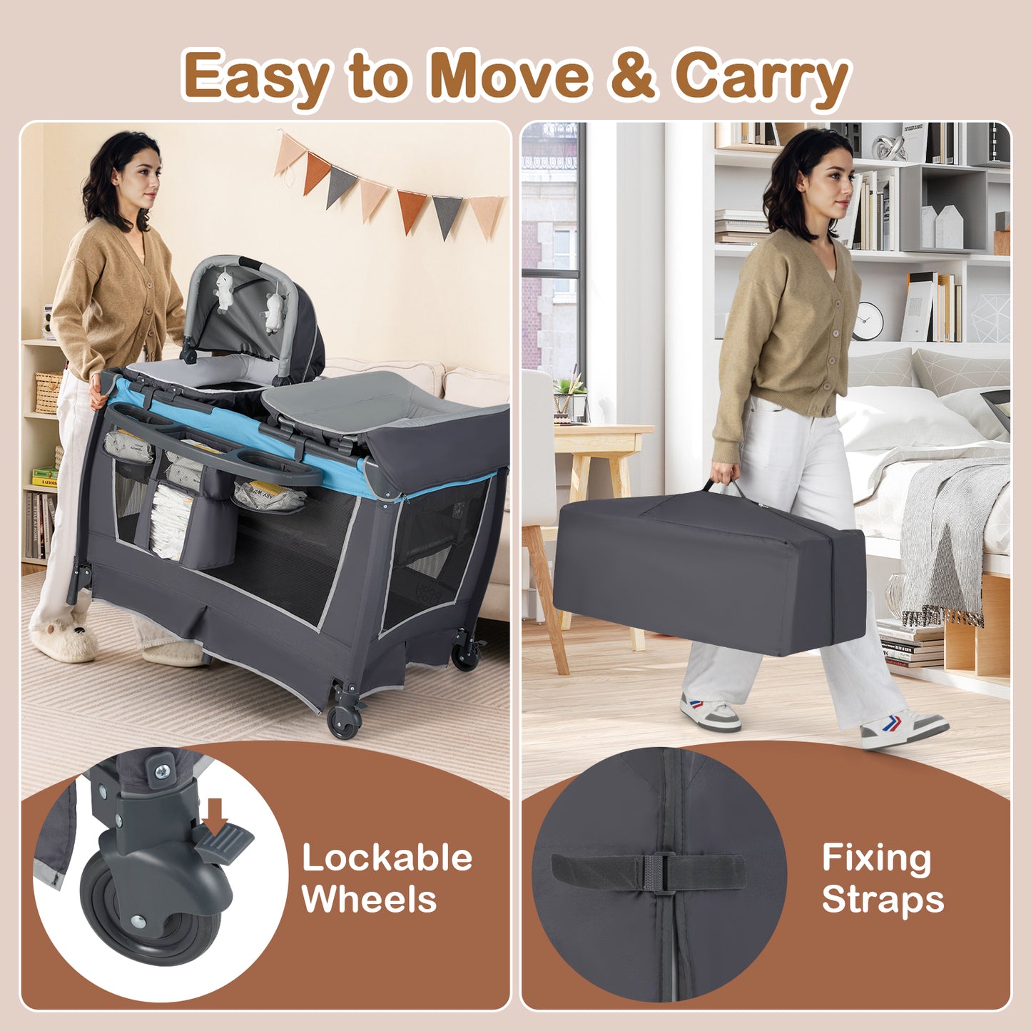 4-in-1 Convertible Portable Baby Play