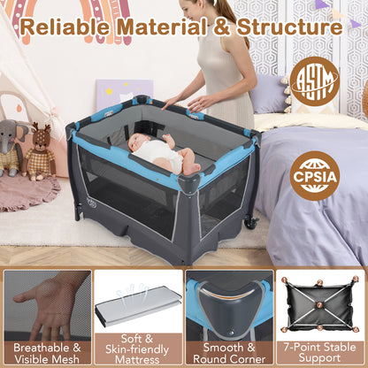4-in-1 Convertible Portable Baby Play