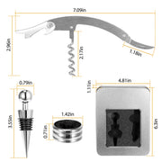 3Pcs Corkscrew Bottle Opener Set
