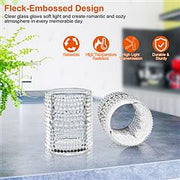 24Pcs Clear Glass Candle Holders Votive Tealight Candle Holder Set