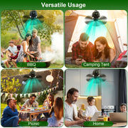 Portable Camping Ceiling LED Fan