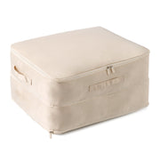 Large Foldable Storage Bag For Comforter Quilt Blanket Clothes Pillows Beddings Self Compression Organizer For Duvet Closet Storage Containers With Du