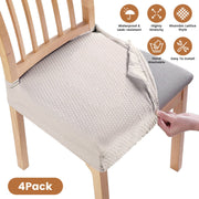 4-Pack Waterproof Stretch Chair Covers