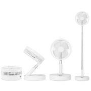 White Portable Folding Desk Table Fan