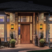 Flickering Solar Wall Lights 96 LEDs Outdoor