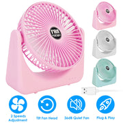 USB Powered 2 Speeds Table Cooling Fan