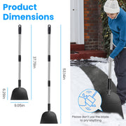 53In Flat Snow Shovel Ice Scraper