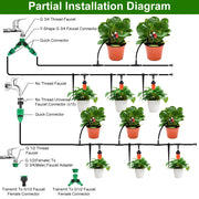 164FT Drip Irrigation Kit