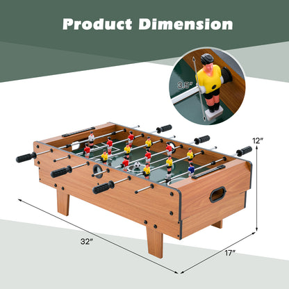 4-in-1 Combo Game Table Set Foosball Table with Billiards and Hockey