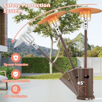 50000 BTU Propane Patio Heater with Round Table Design