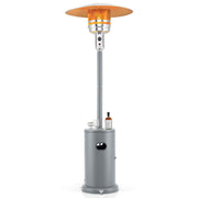 50000 BTU Propane Patio Heater with Round Table Design-Black - Gray