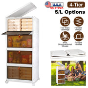 Collapsible Storage Bins with Lid & Wheels