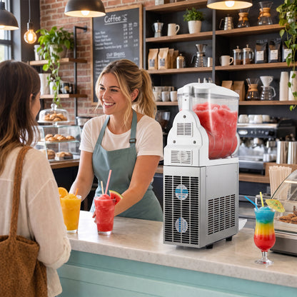 Commercial Slushy Machine 15L Single Tank 550W Freezer