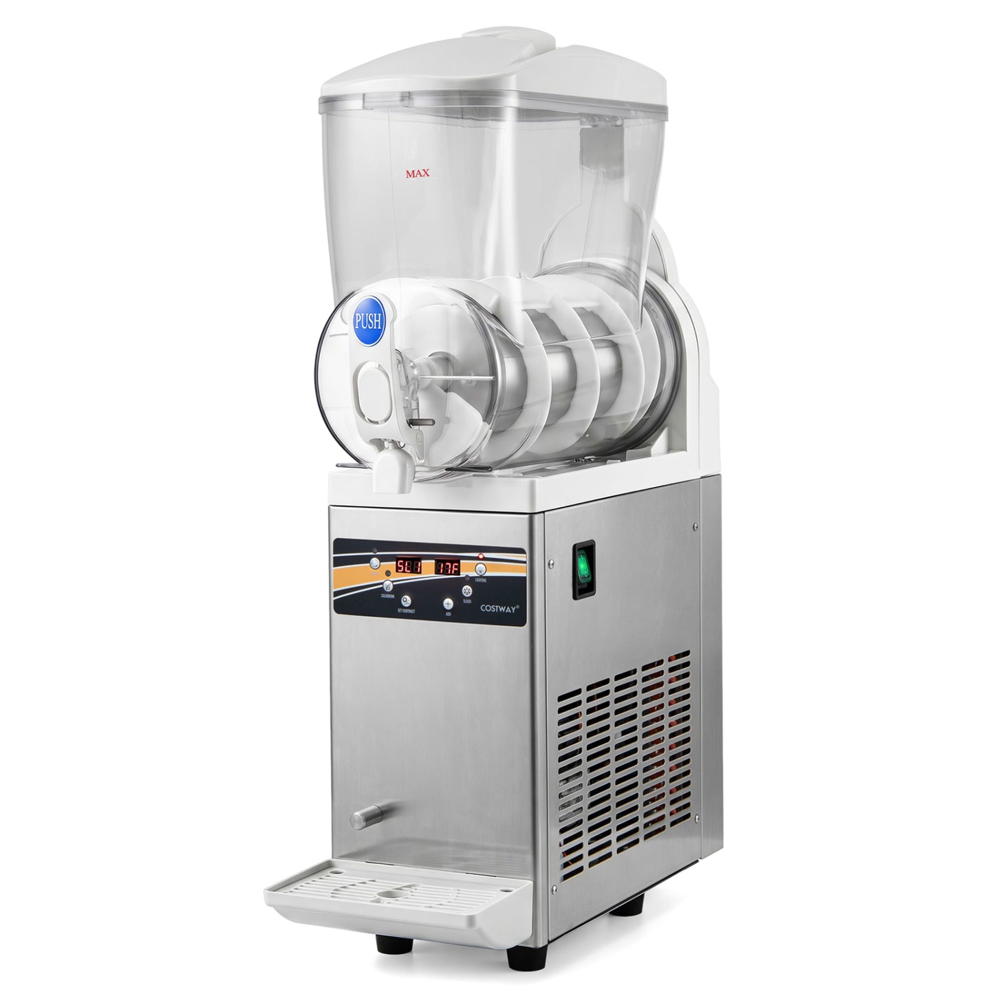 Commercial Slushy Machine 15L Single Tank 550W Freezer