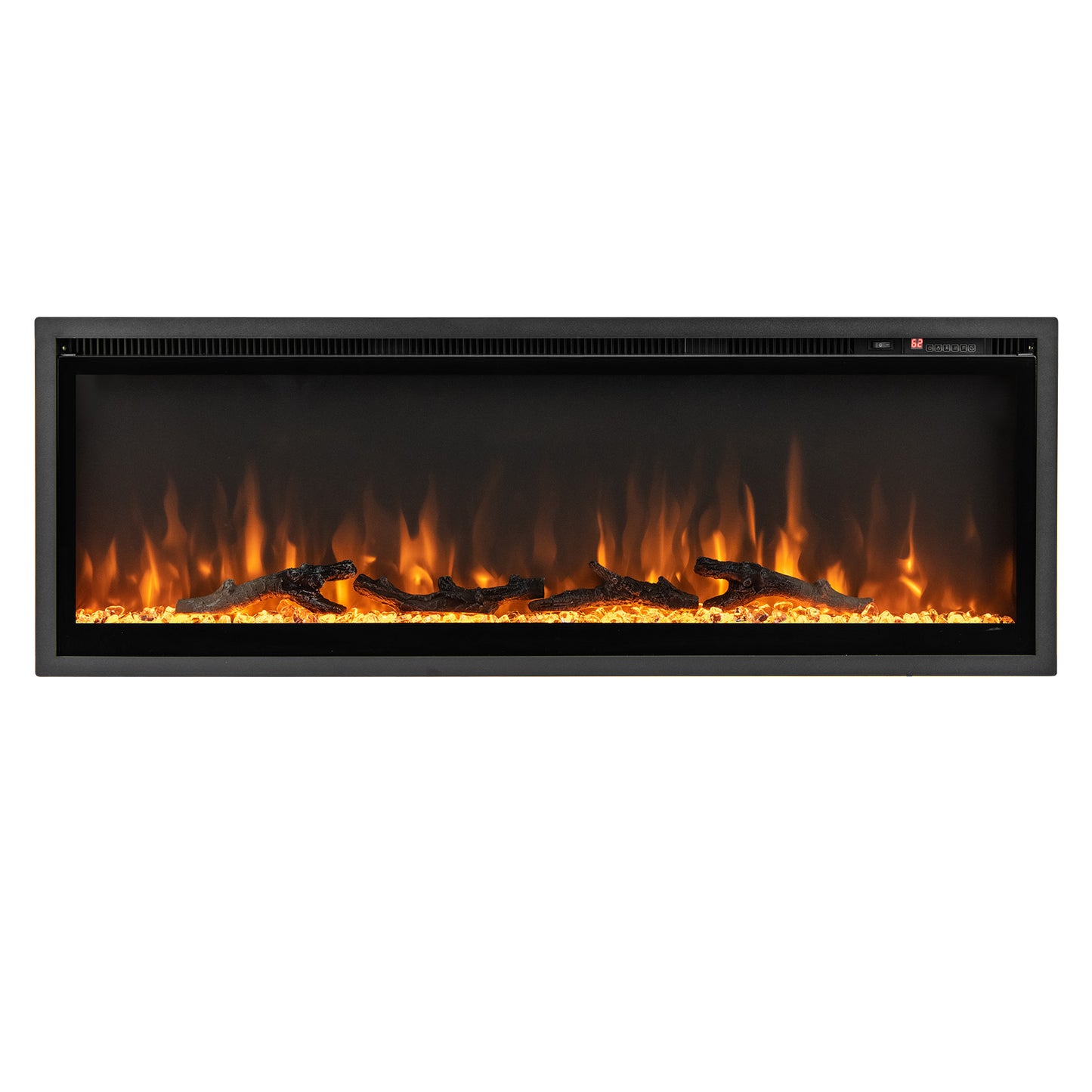 Electric Fireplace in-Wall Recessed with Remote Control and Adjustable Color and Brightness-36 inches - 50 Inches