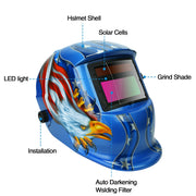 Welding Helmet Solar Powered